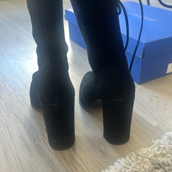 STUART WEITZMAN- Hiline Suede Over-The-Knee Boots - Picture 12 of 14